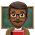 👨🏾‍🏫 man teacher: medium-dark skin tone display on Apple